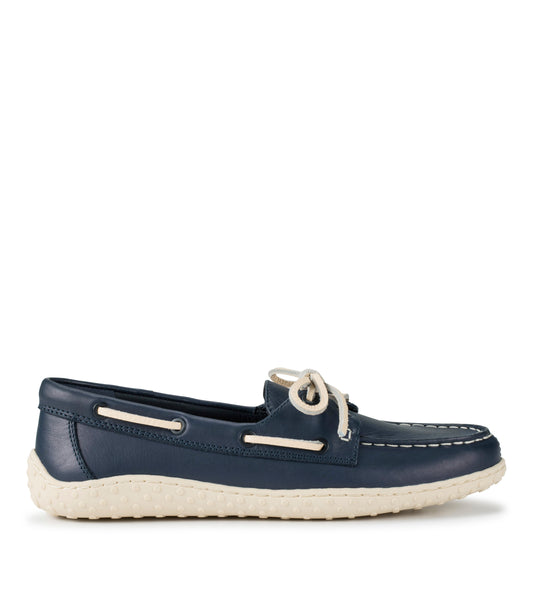 Beverlie - Navy Leather - Outside