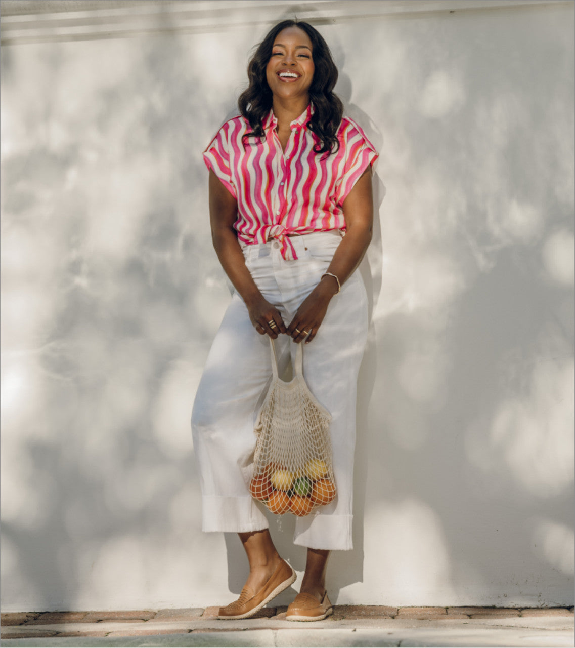 Bridget - Tan Leather - Lifestyle Image