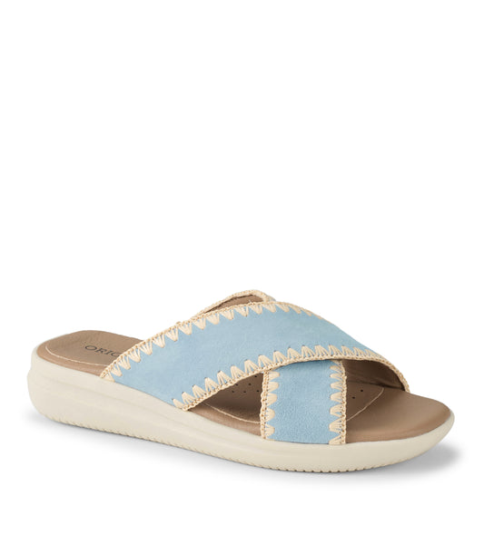 Dolinda - Sea Glass Blue Suede - Hero