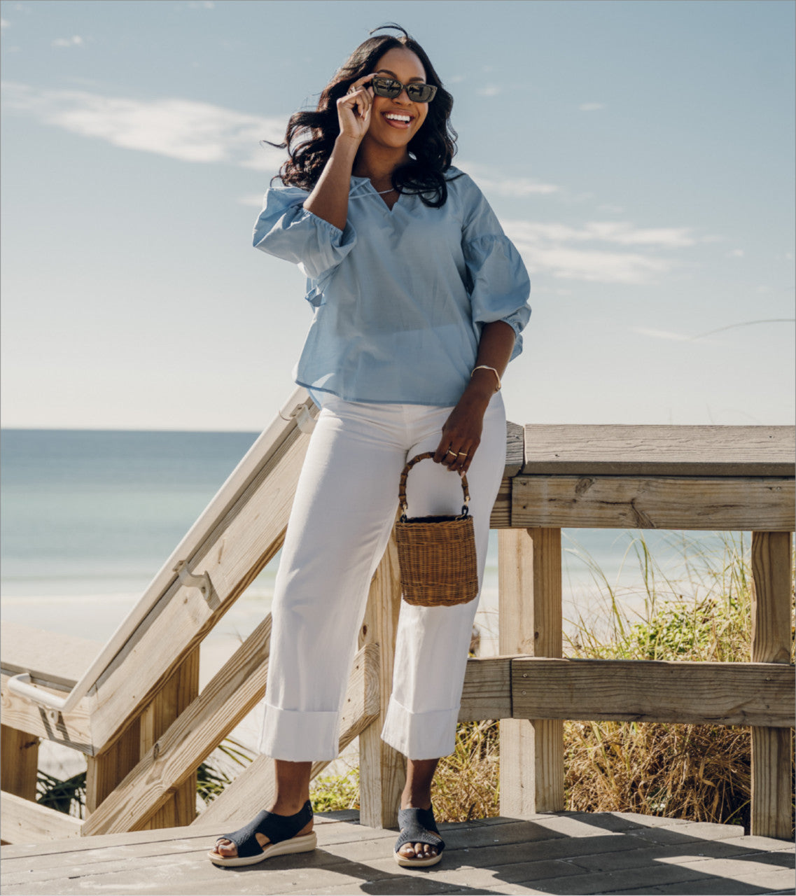 Duffy - Navy Blue - Lifestyle Image