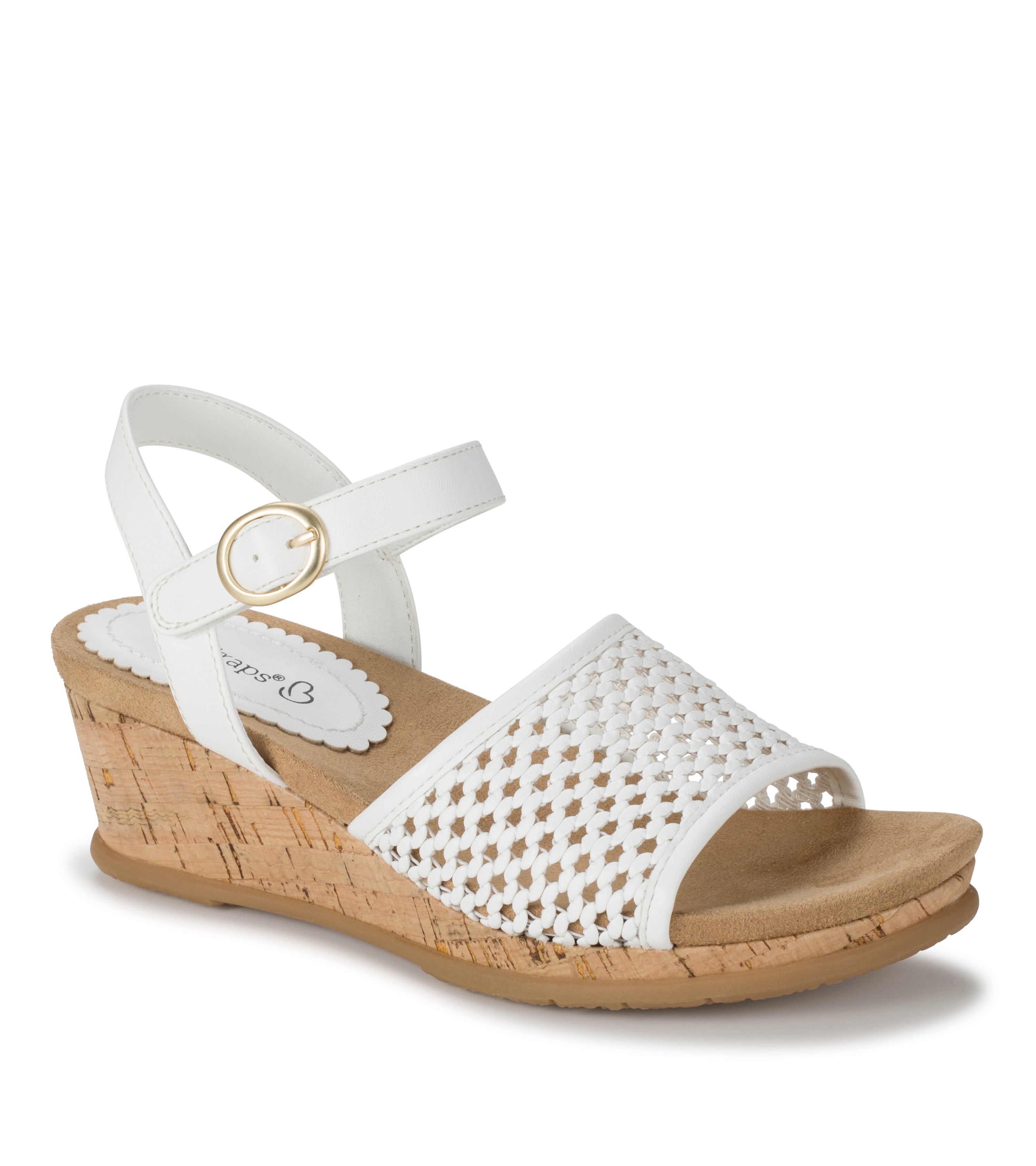 Baretraps Women's Fernelle Wedge Sandals - White