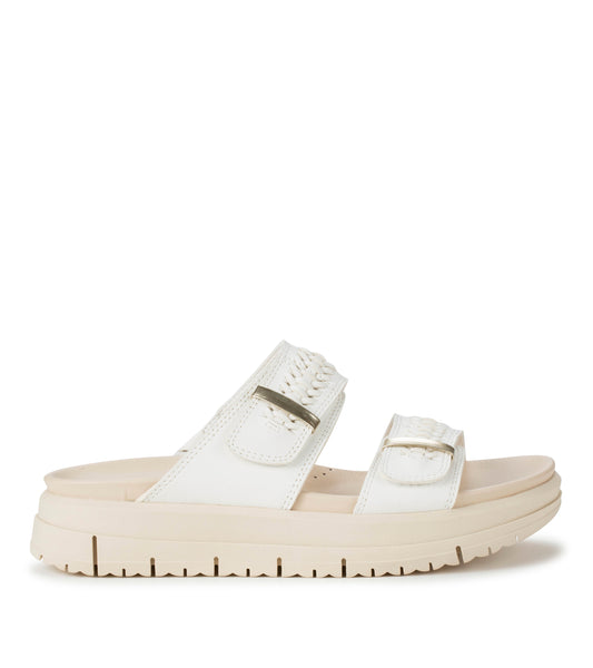 Haliah - White Leather - Outside