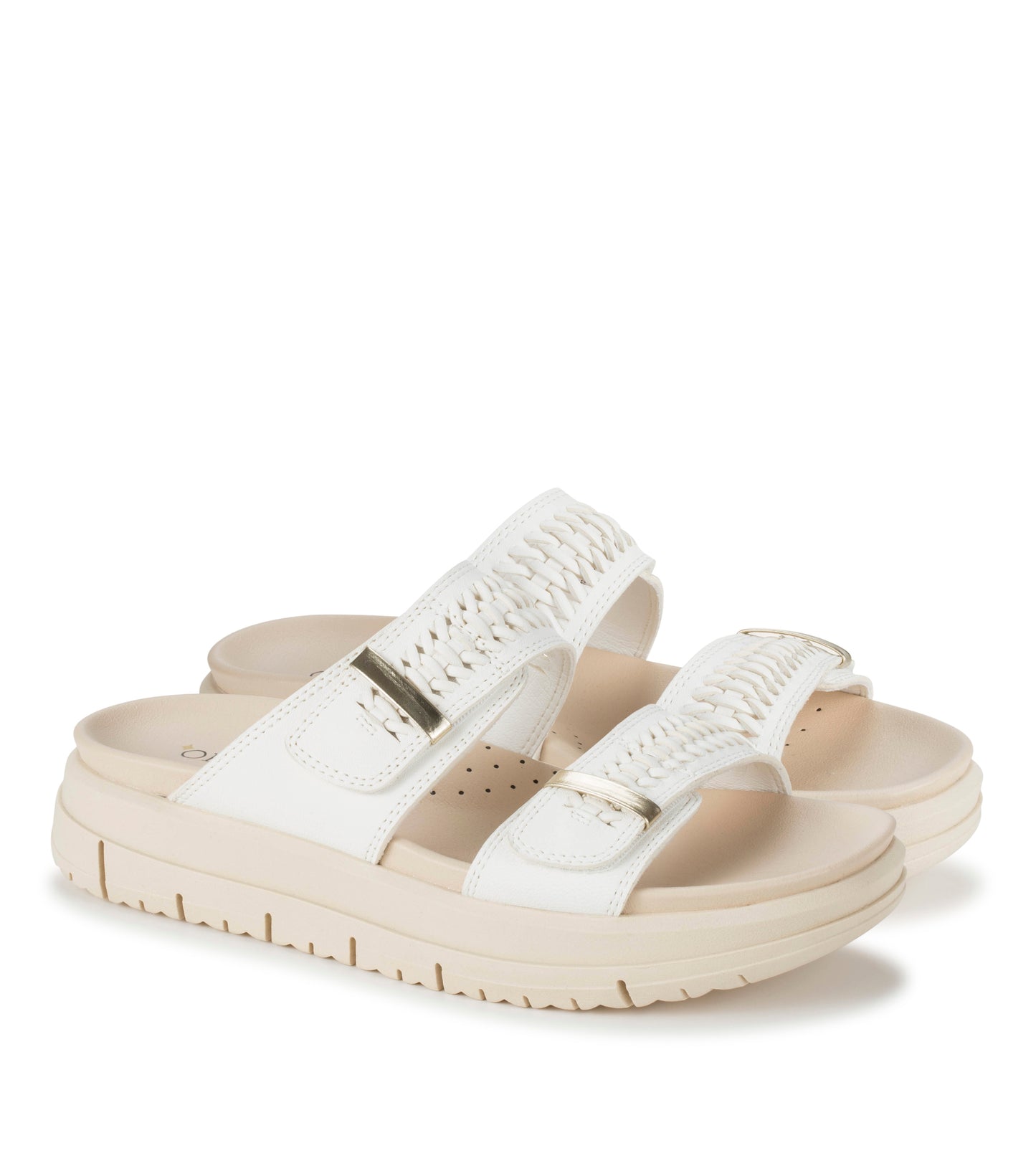 Haliah - White Leather - Hero Pair