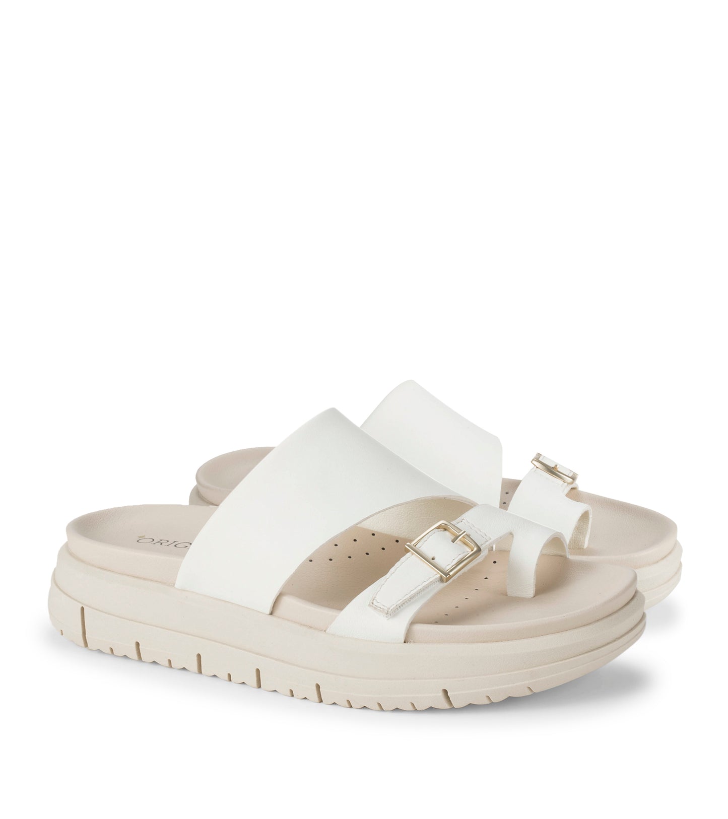 Henrika - Off White Leather - Hero Pair