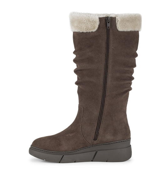 Larenna - Dark Brown Suede - Inside