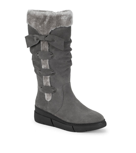 Larenna - Dark Grey Suede - Hero