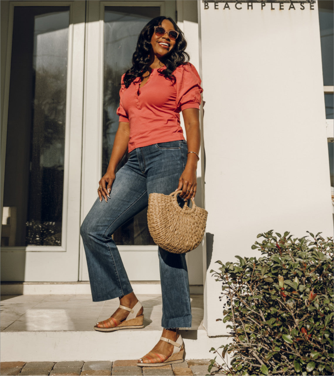 Odetta - Coral Multi - Lifestyle Image