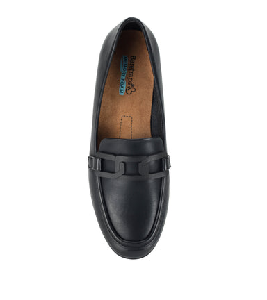 Addison Slip On Loafer Black Baretraps