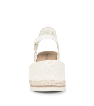 Alycia - Cream Raffia - Front