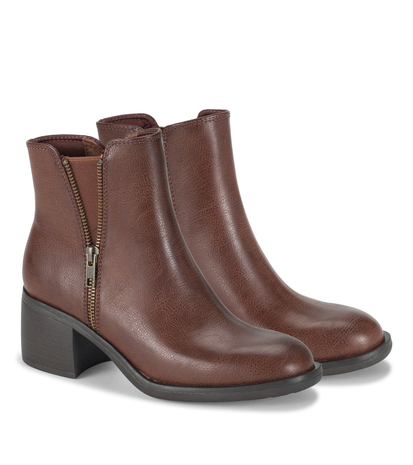 Avery Block Heel Bootie Oak Baretraps