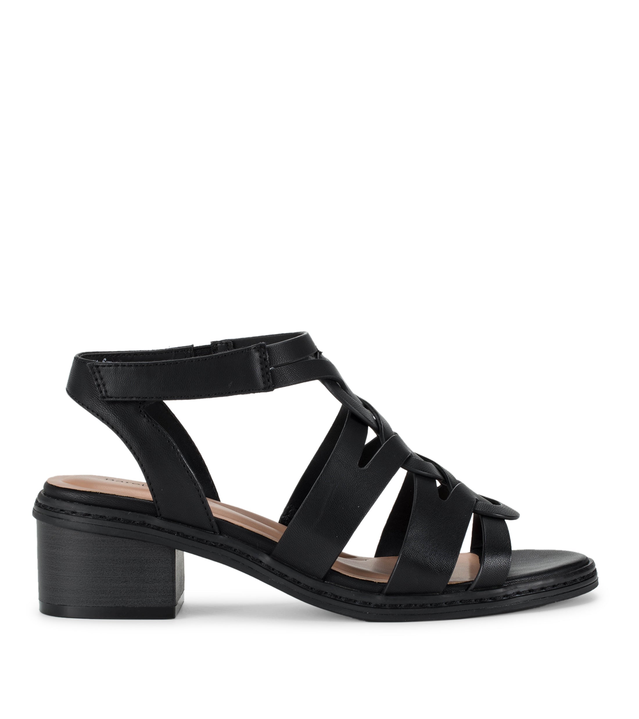 Celina Block Heel Sandal - Black | Baretraps