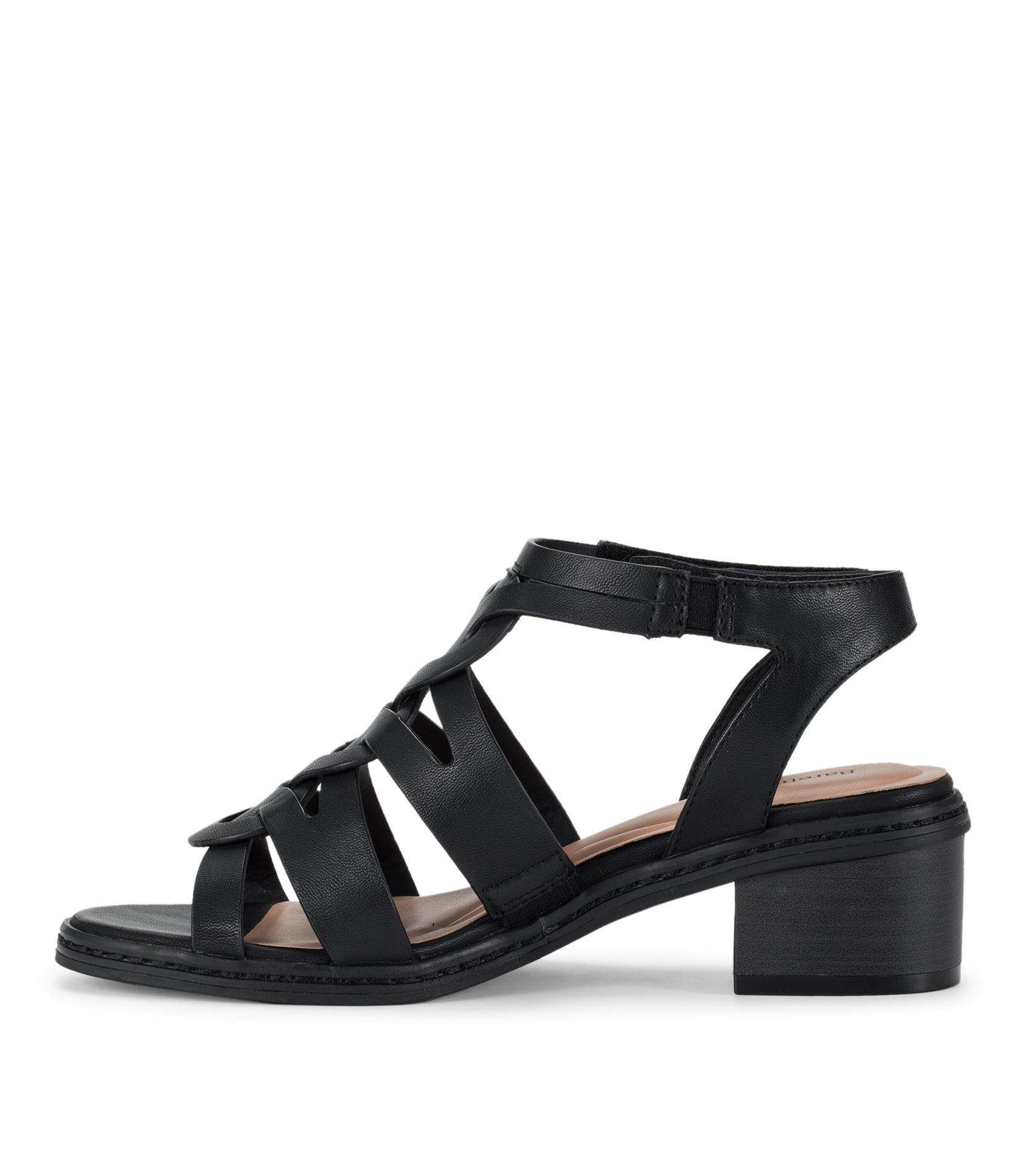 Celina Block Heel Sandal - Black | Baretraps