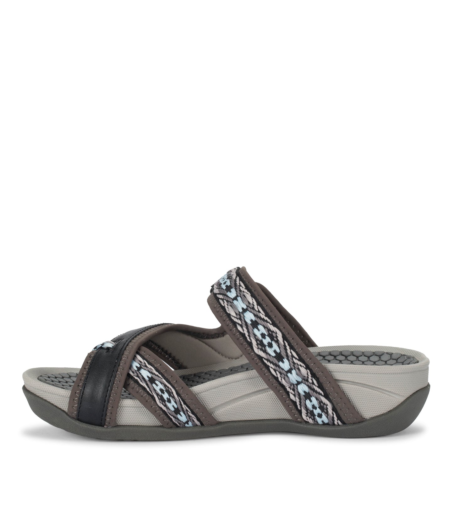 BareTraps Nat Slide Sandal - Comfortable Slip-On With Decorative Buckle