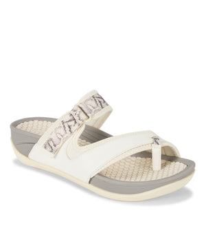 Deserae Slide Sandal Cream Baretraps