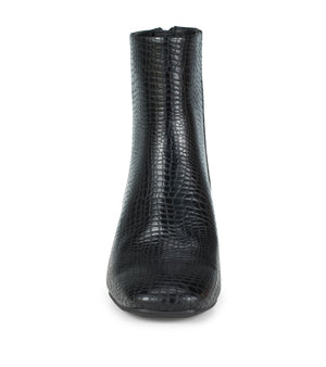 Emilie - Black Croco - Front