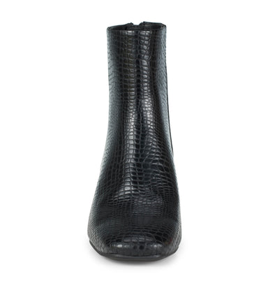 Emilie - Black Croco - Front