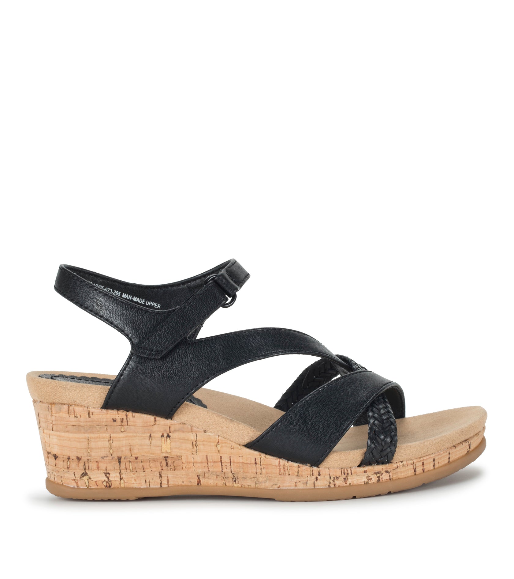 Farah Wedge Sandal - Black | Baretraps