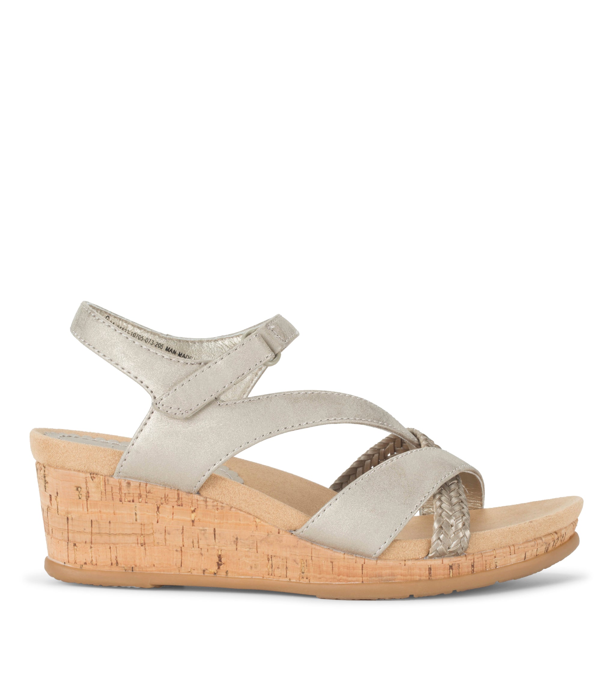 Farah Wedge Sandal - Champagne | Baretraps