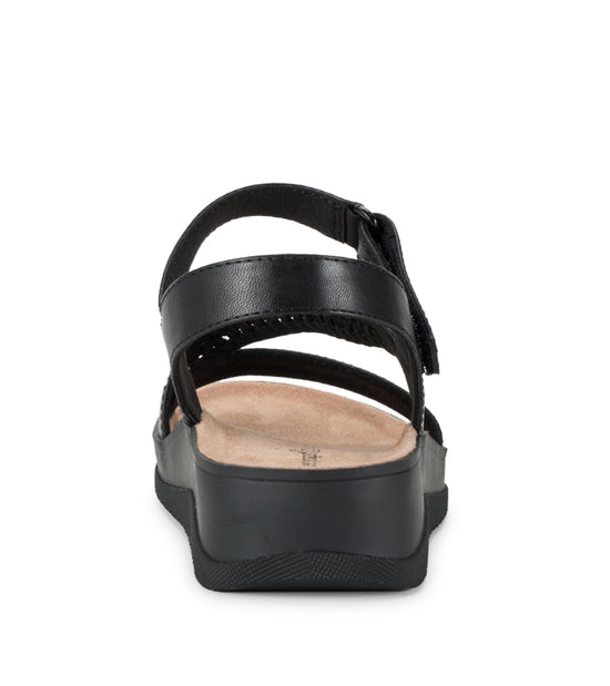 Frolick Wedge Sandal - Black | Baretraps