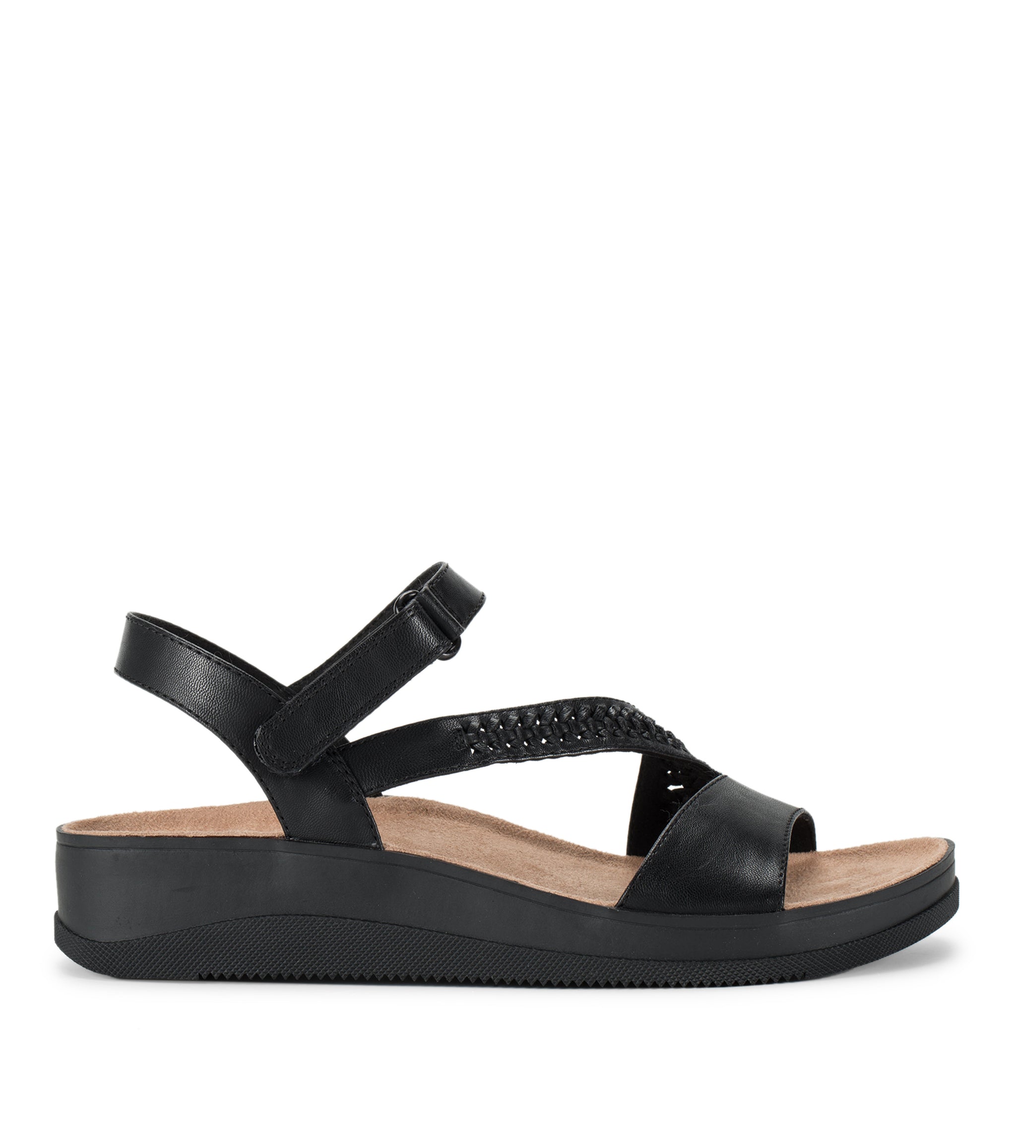 Frolick Wedge Sandal - Black | Baretraps