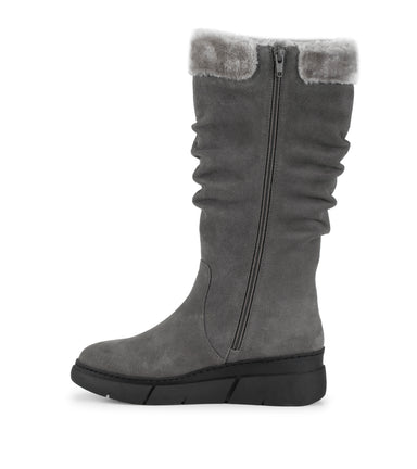 Larenna - Dark Grey Suede - Inside