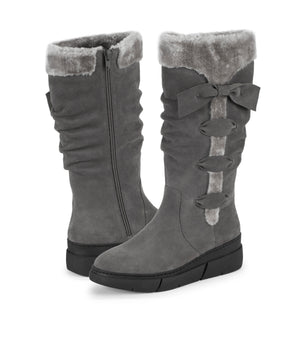 Larenna - Dark Grey Suede - Hero Pair