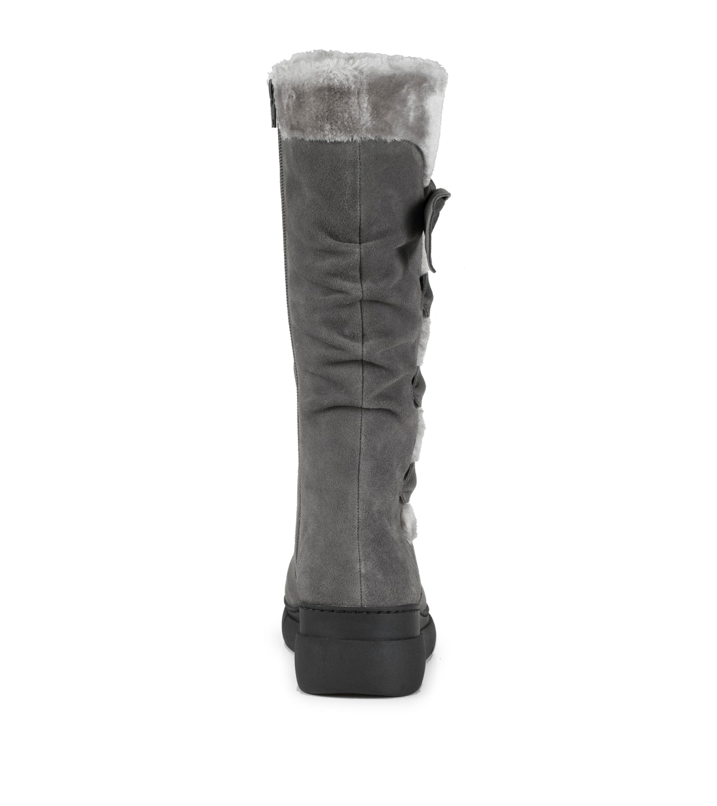 Larenna - Dark Grey Suede - Back