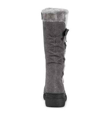Larenna - Dark Grey Suede - Back
