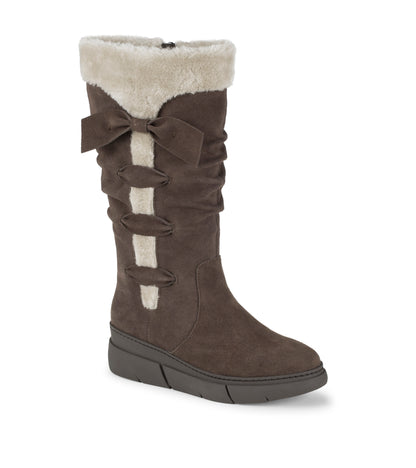 Larenna - Dark Brown Suede - Hero