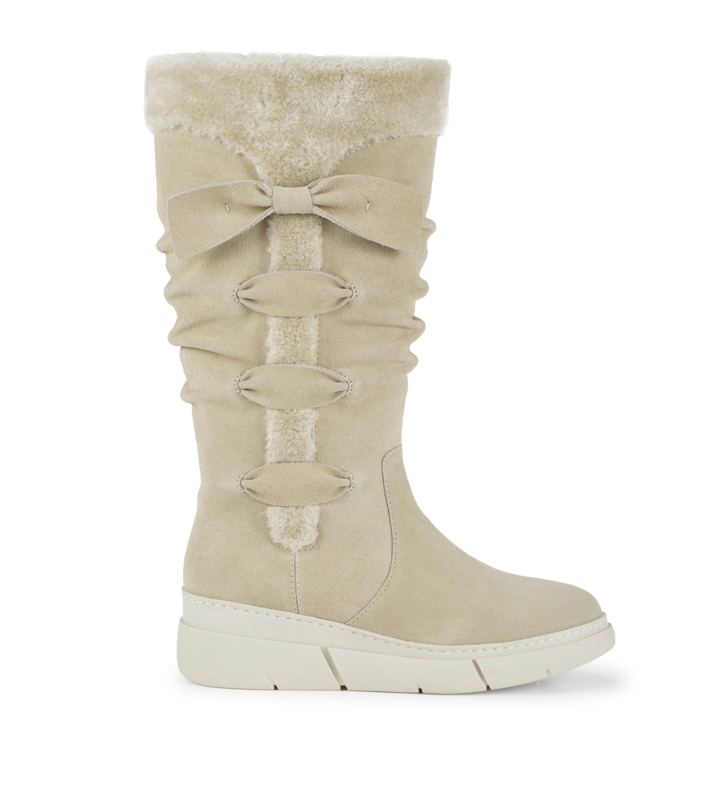 Larenna - Taupe Suede - Outside