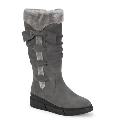 Larenna - Dark Grey Suede - Hero