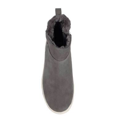 Mandie - Dark Grey Suede - Top Down