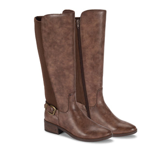 McKayla Wide Calf Tall Boot Dark Brown Baretraps