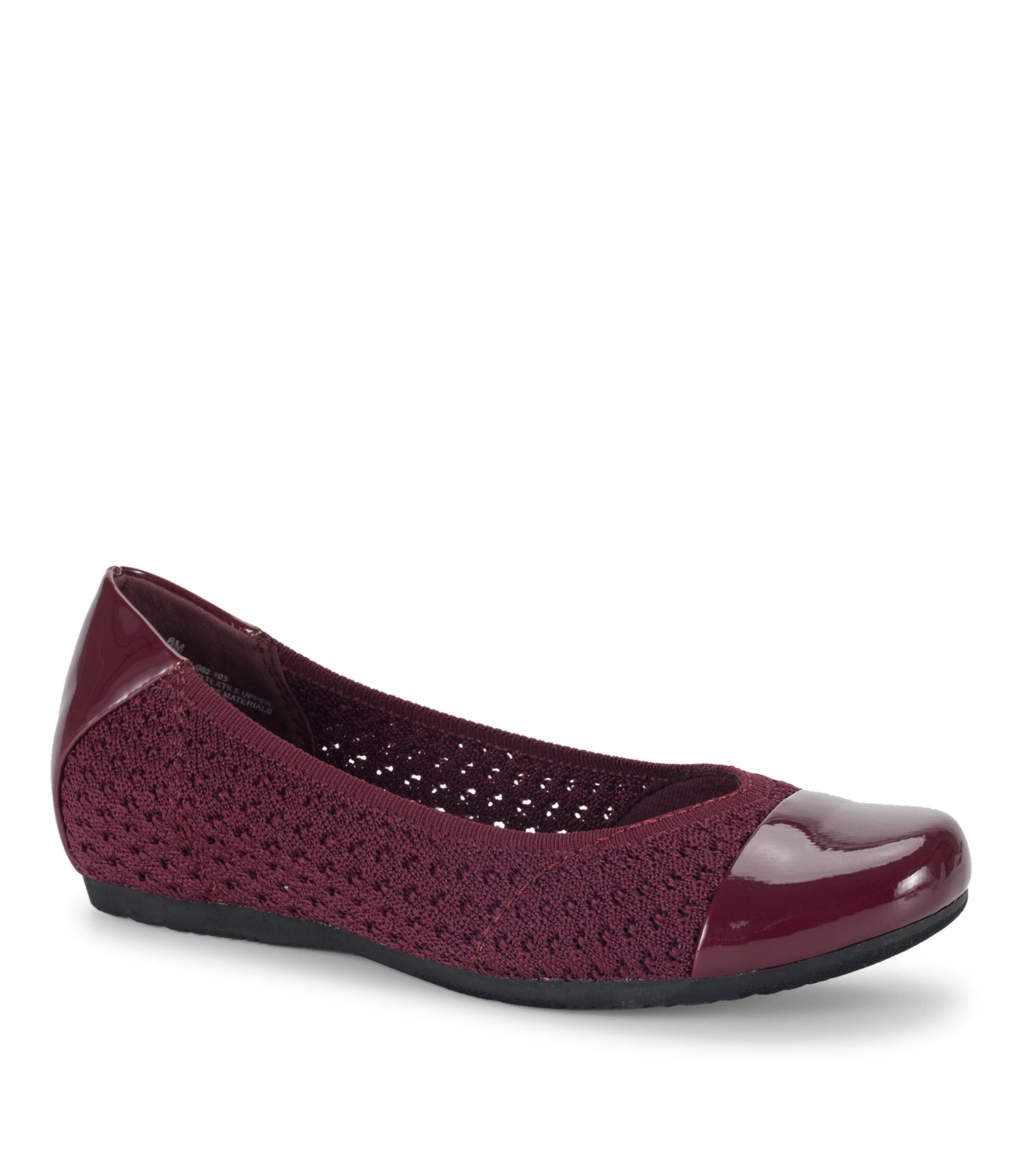 Mia Casual Flat Dark Cherry Baretraps