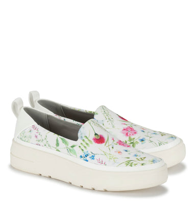 Nevin - White Multi Flower Canvas - Hero Pair