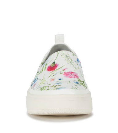 Nevin - White Multi Flower Canvas - Front