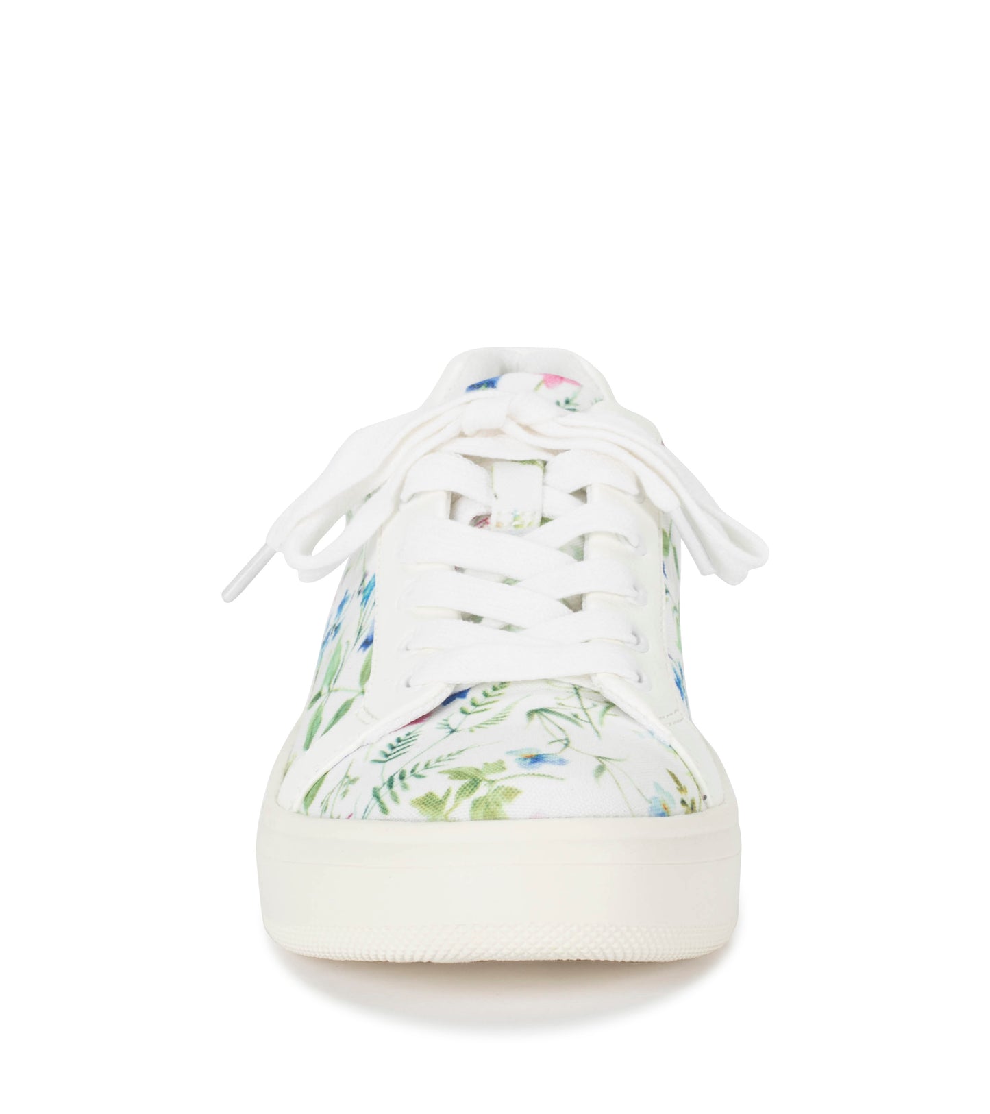 Nishelle - White/Multi Flower Canvas - Front