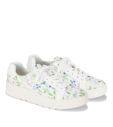 Nishelle - White/Multi Flower Canvas - Hero Pair