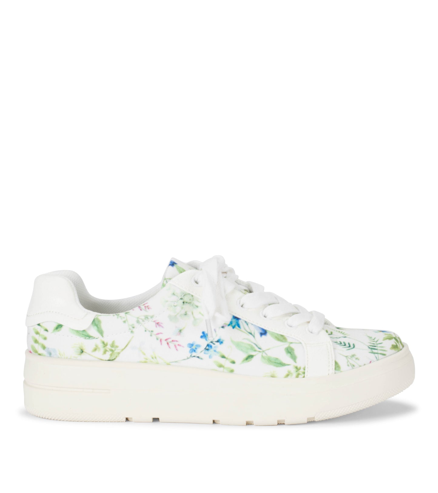 Nishelle - White/Multi Flower Canvas - Outside