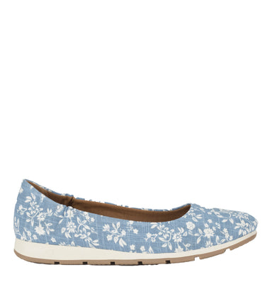 Prim - Blue/White Flower Canvas - Outside