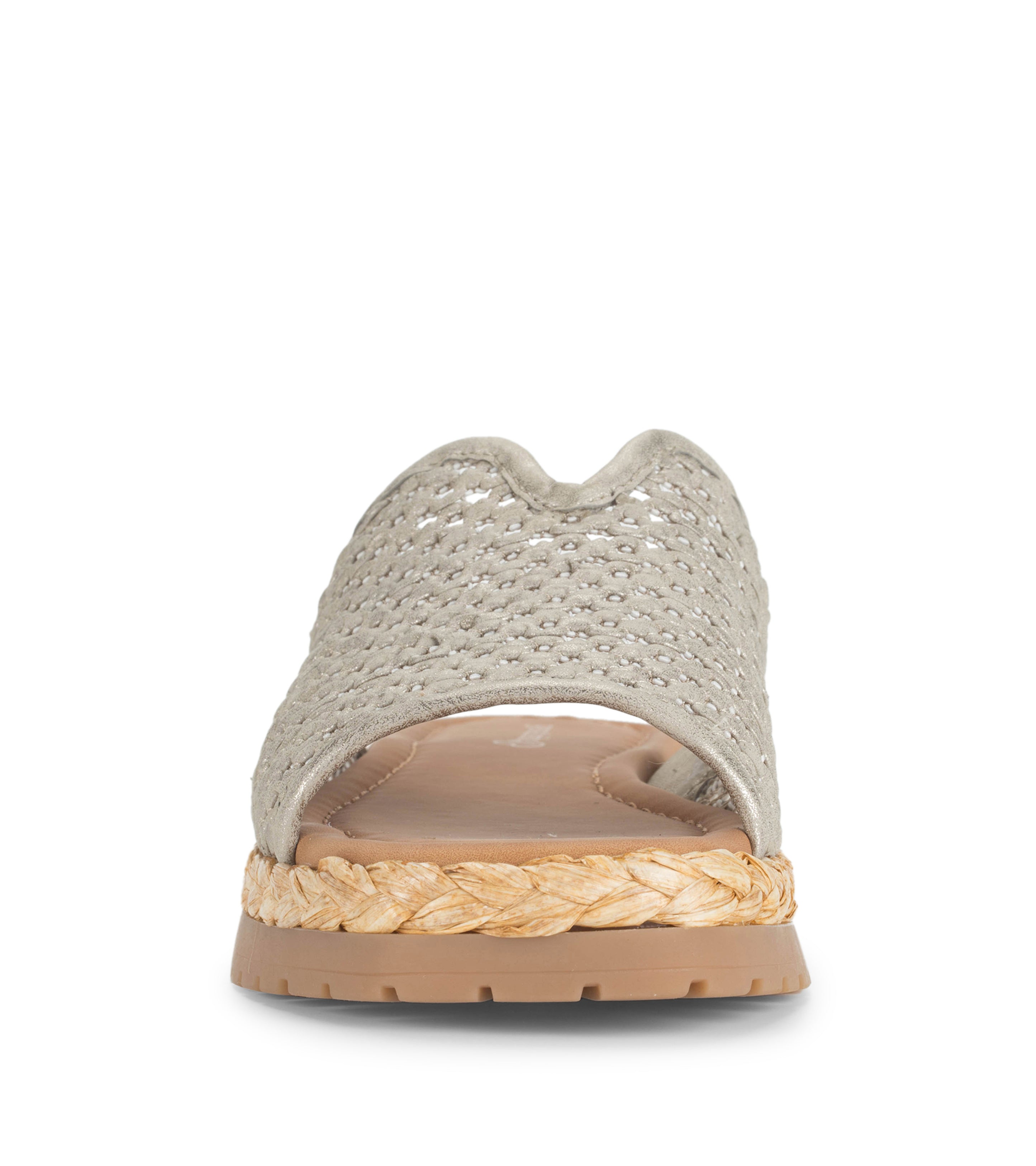 Tasmine Slide Sandal - Champagne | Baretraps