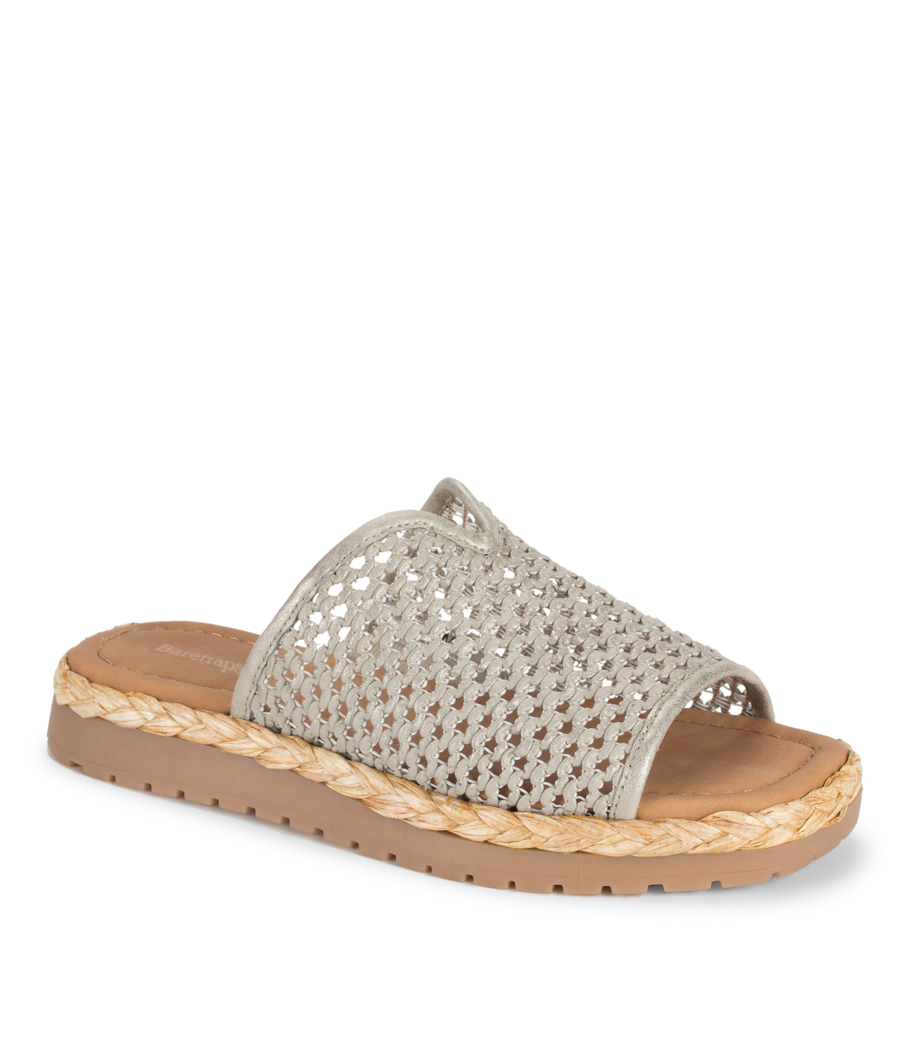 Tasmine Slide Sandal - Champagne | Baretraps