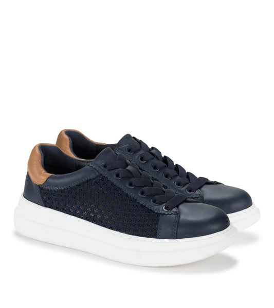 Tiara - Navy Leather - Hero Pair
