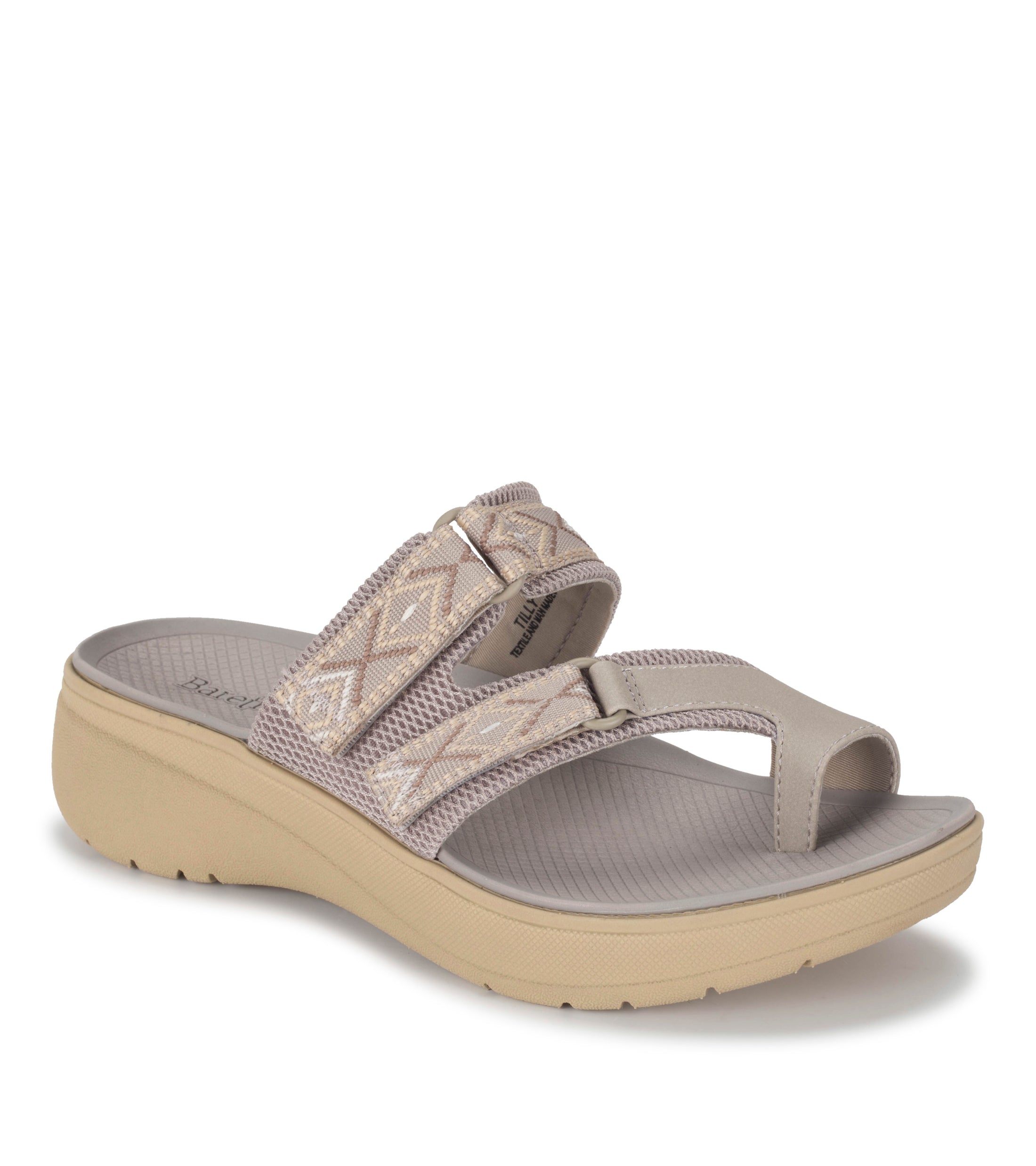 Tilly Slide Sandal - Taupe | Baretraps