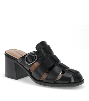 Whitnie Block Heel Sandal Black Baretraps