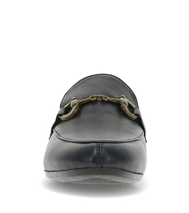 Wyatt - Navy Leather - Front